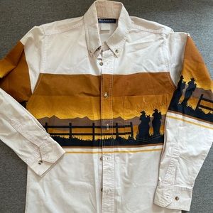 Vintage Alamosa western cowboy button up shirt